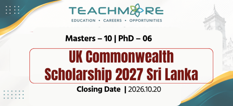 UK Commonwealth Scholarship 2027 Sri Lanka