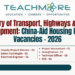 Ministry of Transport & UDA: China-Aid Housing Project Vacancies 2026