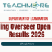 Building Overseer Exam Results 2026 Released