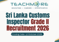 Sri Lanka Customs Inspector Grade II Recruitment 2026 (Open & Limited)