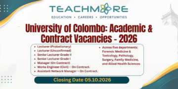 University of Colombo: Academic & Contract Vacancies – 2026