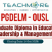 Postgraduate Diploma in Educational Leadership & Management (PGDELM) - OUSL