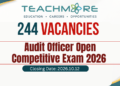 Audit Officer Open Competitive Exam 2026 (244 Vacancies)