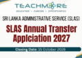 SLAS Annual Transfer Applciation 2027