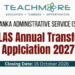 SLAS Annual Transfer Applciation 2027