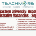 South Eastern University: Academic & Administrative Vacancies – September 2026