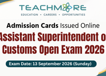 Assistant Superintendent of Customs (ASC) Open Exam 2026