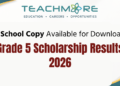 Grade 5 Scholarship Examination Results Register 2026