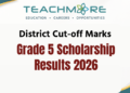 Grade 5 Scholarship Examination 2026 - District Cut-off Marks