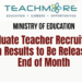 Graduate Teacher Recruitment Exam Results to Be Released by End of Month