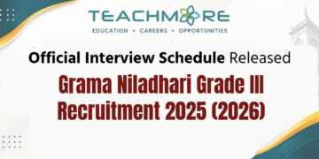 Grama Niladhari Grade III Interview Schedule 2026