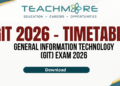 General Information Technology (GIT) Examination – 2026