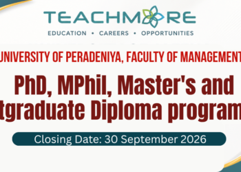 University of Peradeniya Faculty of Management Postgraduate Programmes 2026