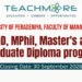 University of Peradeniya Faculty of Management Postgraduate Programmes 2026
