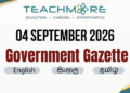 Sri Lanka Government Gazette – 04 September 2026