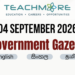 Sri Lanka Government Gazette – 04 September 2026