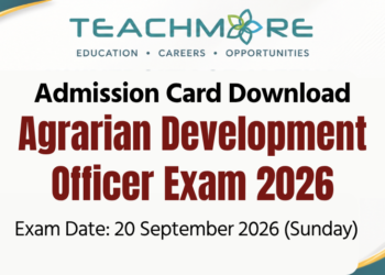 Agrarian Development Officer Exam 2026 Admission Cards
