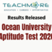 OCUSL Aptitude Test Cut-Off Marks 2026