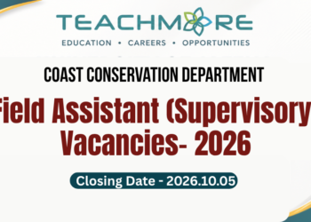 Coast Conservation Field Assistant Supervisory Vacancies 2026