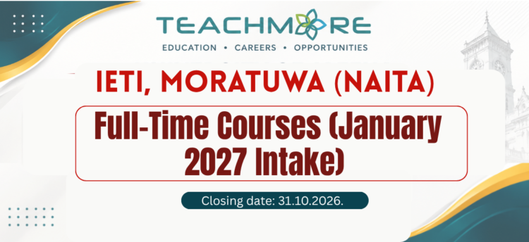 Full-Time Technical Courses (January 2027 Intake) – IETI Moratuwa (NAITA)