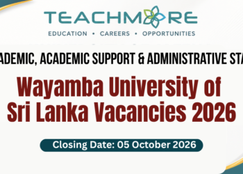 Wayamba University of Sri Lanka Vacancies 2026