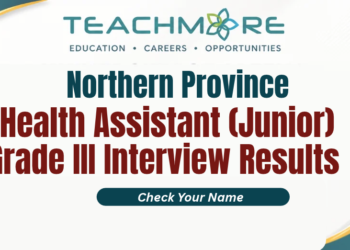 Health Assistant (Junior) Grade III Interview Results – Northern Province