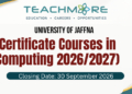 Certificate Courses in Computing