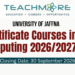 Certificate Courses in Computing