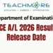 GCE A/L 2026 Results Release Date