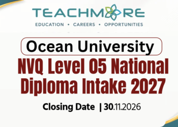 Ocean University NVQ Level 05 National Diploma Intake 2027/2028