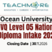Ocean University NVQ Level 05 National Diploma Intake 2027/2028