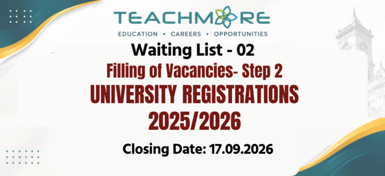 UGC Waiting List 2 – University Registrations 2025/2026