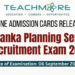 Sri Lanka Planning Service Limited Exam 2026 – Online Admission Cards Released