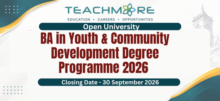 BA in Youth and Community Development Admission 2026/27