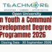 BA in Youth and Community Development Admission 2026/27
