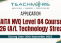 NAITA NVQ Level 04 Courses 2026 (A/L Technology Stream)