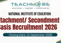 National Institute of Education (NIE) attachment/ Secondment Basis Recruitment 2026