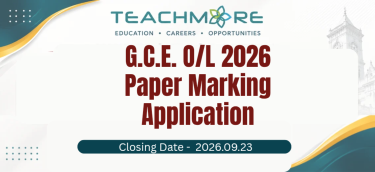 G.C.E. O/L Examination 2026 – Selection of Marking Examiners
