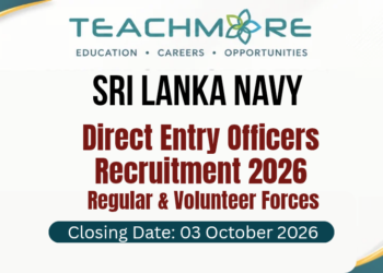 Sri Lanka Navy Direct Entry Officers Recruitment 2026