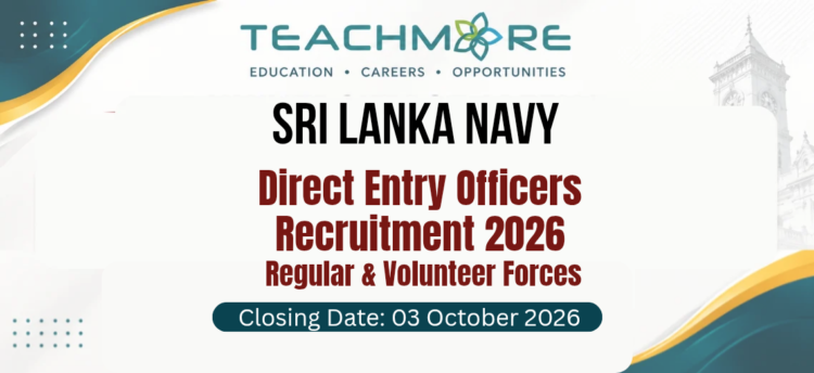 Sri Lanka Navy Direct Entry Officers Recruitment 2026