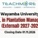 B.Sc. in Plantation Management