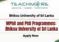 MPhil and PhD Programmes: Bhiksu University of Sri Lanka