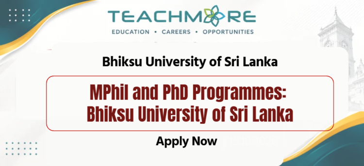MPhil and PhD Programmes: Bhiksu University of Sri Lanka