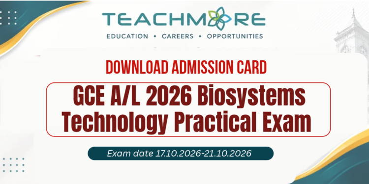 AL 2026 Biosystems Technology Practical Exam Admission