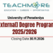 University of Peradeniya BBA External Degree 2025