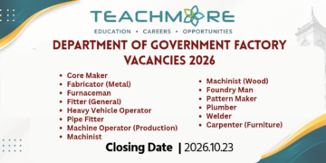 Department of Government Factory Vacancies 2026