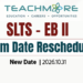 Teacher Service EB II Exam Date Rescheduled