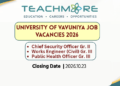 University of Vavuniya Job Vacancies 2026