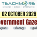 Sri Lanka Government Gazette – 02 October 2026