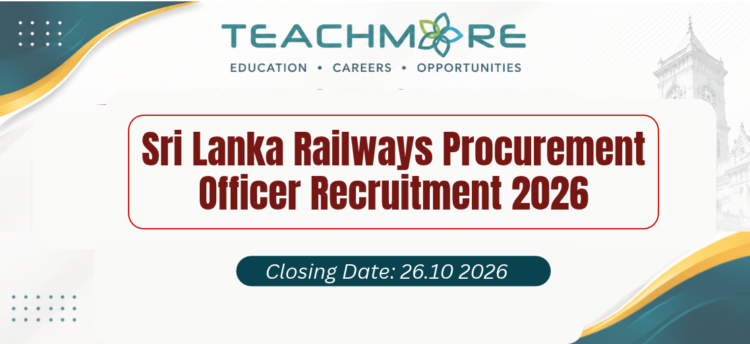 Sri Lanka Railways Procurement Officer Recruitment 2026